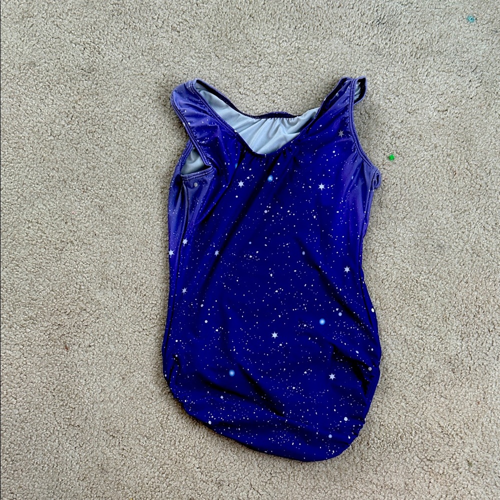 Starry Night Blue Kids leotard